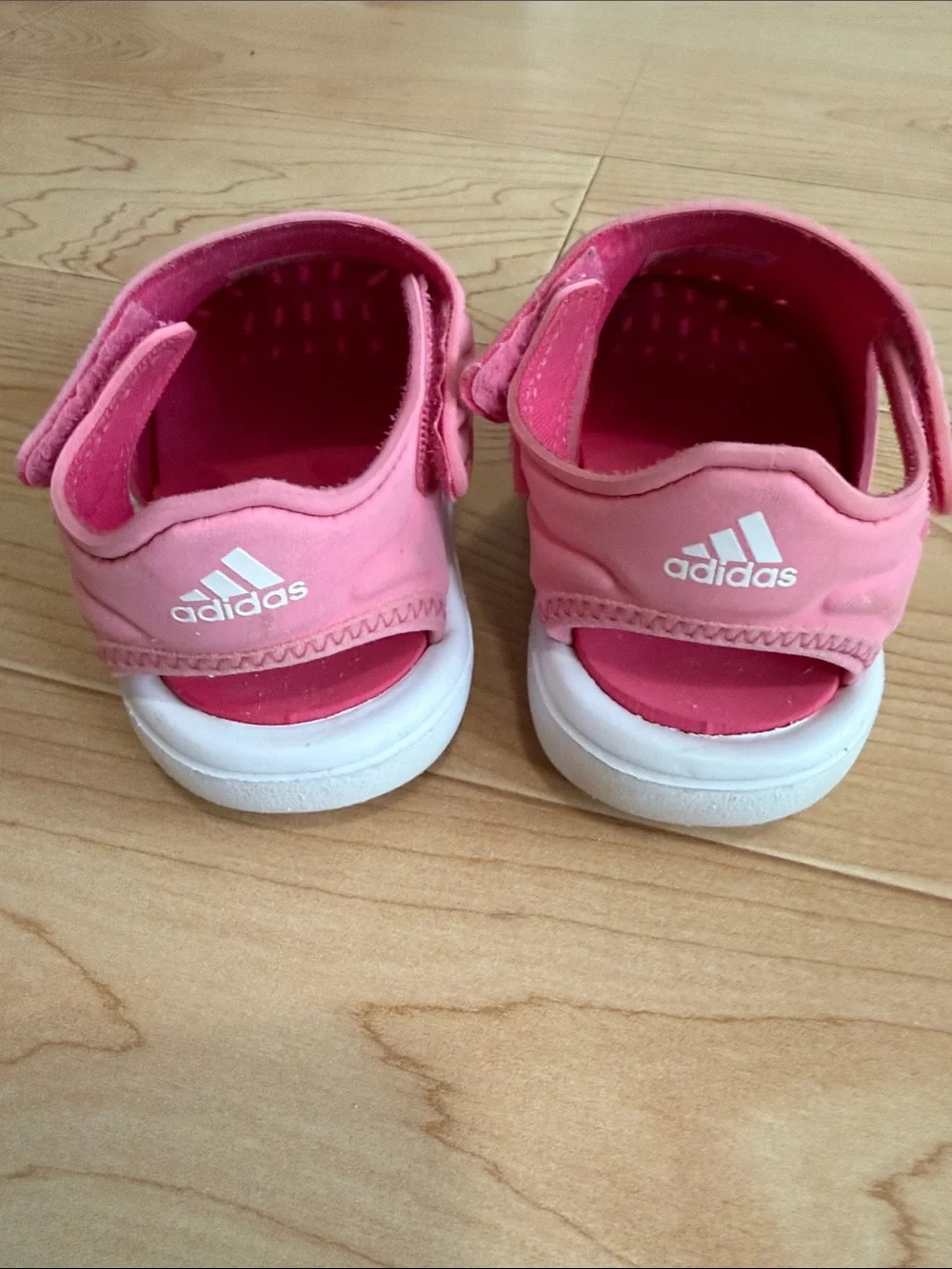 Adidas Baby Toddler Girl Kids Pink Closed-Toe Water Sandals Sz 6.5T
